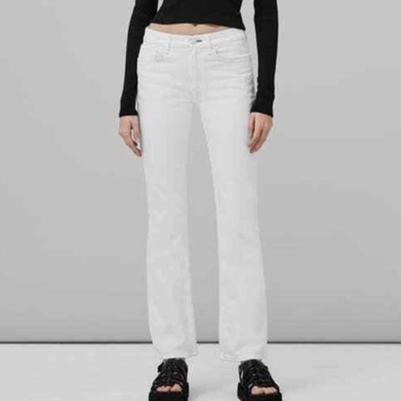 NWT Rag & Bone Peyton Bootcut - Optic White Mid-Rise Stretch Jean - Picture 7 of 8